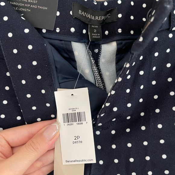 NWT BANANA REPUBLIC SLOAN PETITE PANTS SIZE 2P - Picture 2 of 7
